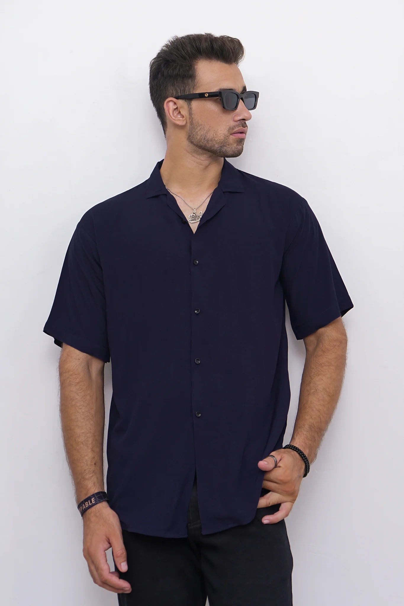 Basic Navy Blue Shirt