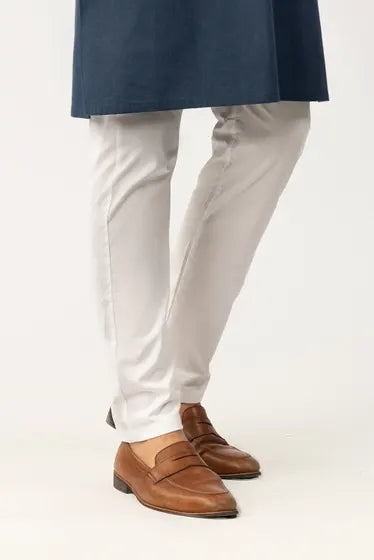 Men's Eid Kurta and Straight Pants Pajama - Cobalt Blue