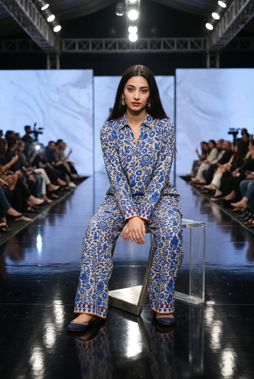 Neel Bayl on the runway