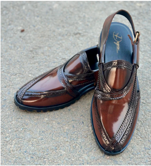 Pure Leather Handmade Peshawari Chappal Pakistani Shoes For Men by IDEAS2